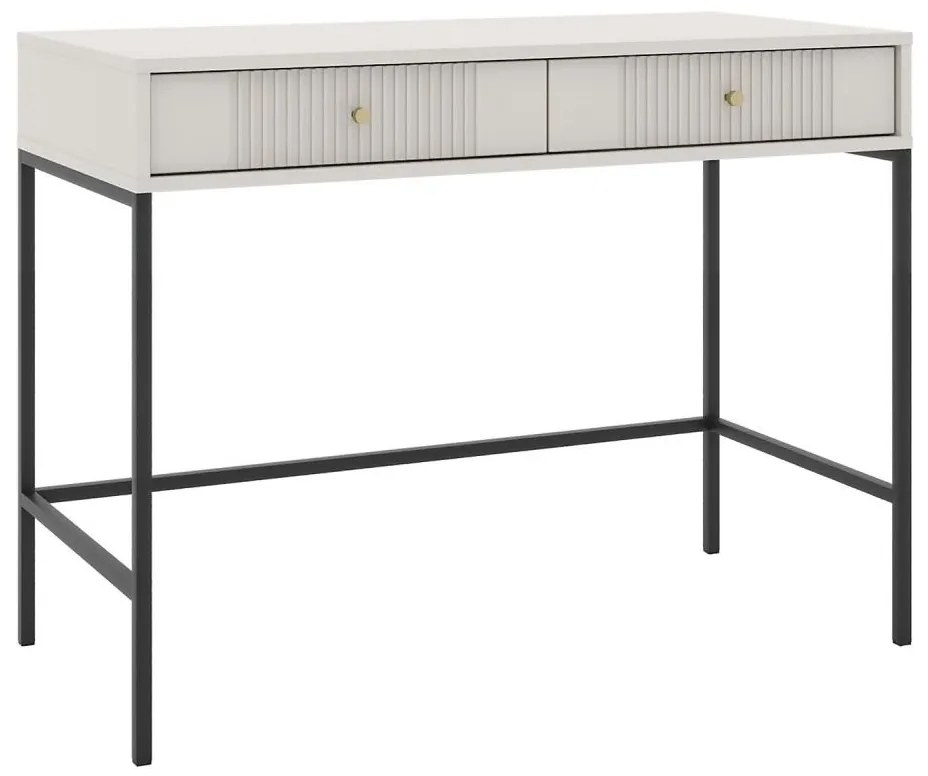 Konzolový stolík LUE béžová/čierna