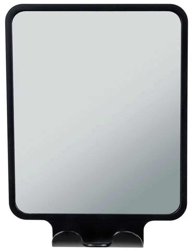 Kozmetické zrkadlo s vešiakom 14x19.5 cm Quadro Black – Wenko