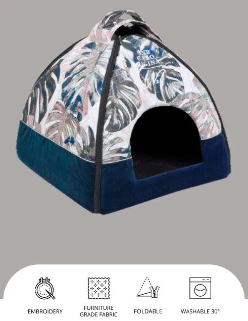 Iglu pre psov a mačky One Original Blue 47×46×40 cm
