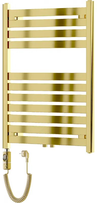 Mexen Uran, elektrické vykurovacie teleso 800x600 mm + vykurovacia tyč 300 W, zlatá lesklá, W105-0800-600-2300-50
