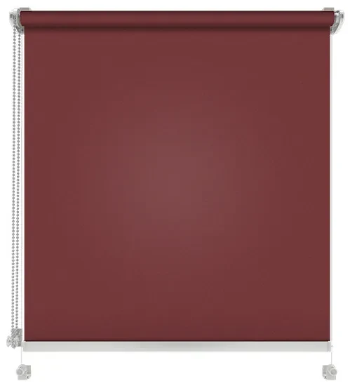 Gario Roleta Mini Standard Štruktúrovaná Červená marsala Šírka: 96 cm, Výška: 220 cm