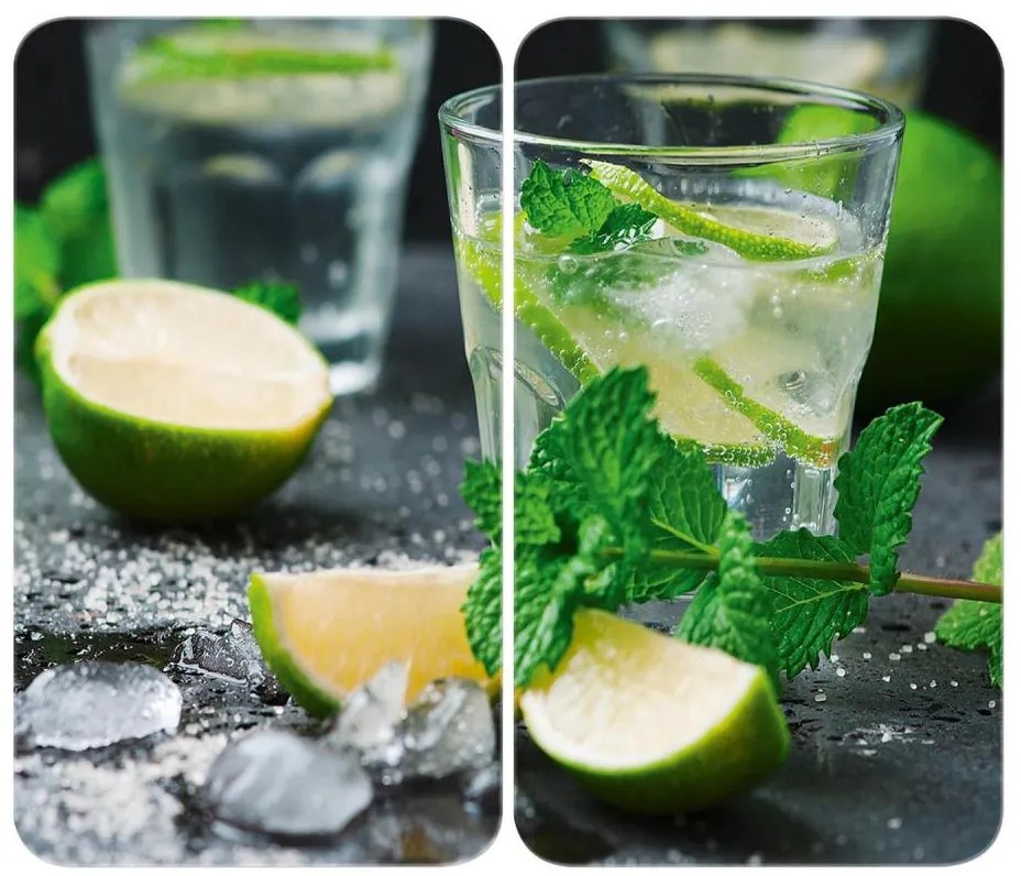 WENKO 2521482100 - Kryt na sporák 52x30 cm pestrofarebný/šedý/priehľadný