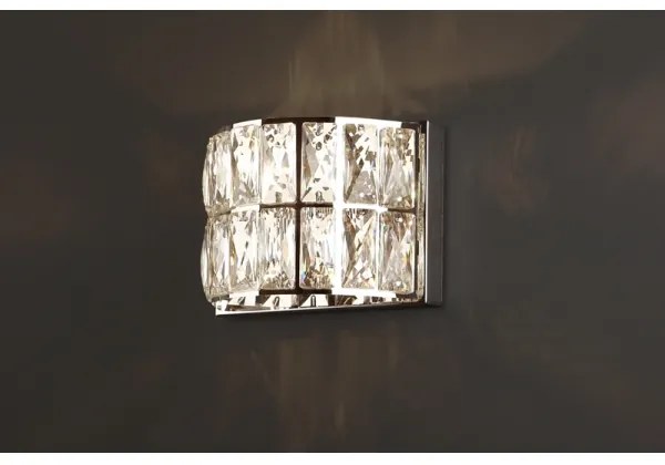MAXLIGHT W0204 - Nástenné svietidlo DIAMANTE 1xG9/42W/230V chróm
