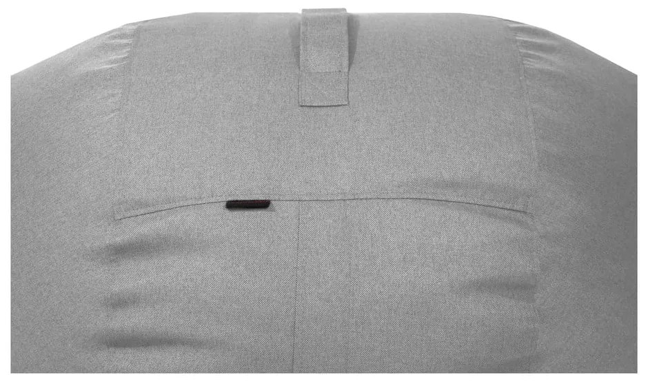 Svetlosivý sedací vak Roll 135 – SLOWDOWN