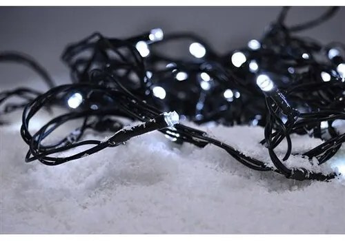 Vianočná LED reťaz vonkajšia studená biela, 5 m, L