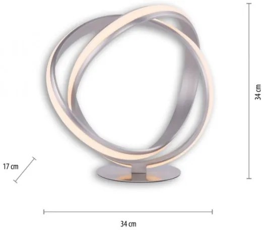 Paul Neuhaus 4531-55 - LED Stmievateľná stolná lampa MELINDA LED/18W/230V chróm