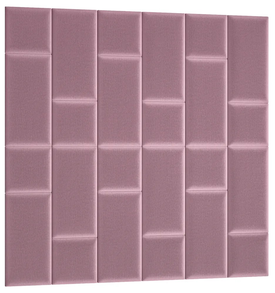 Čalúnený panel na stenu Quito 30x30 cm - ružová