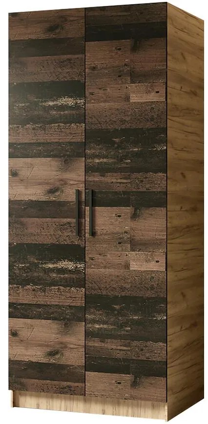 Skriňa Gold 2d Dub Craft Zlatý/Old Style