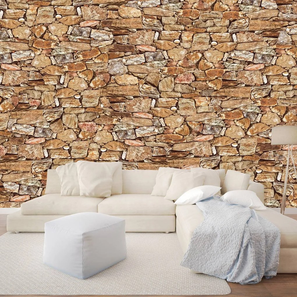 Fototapeta - Stone Wall Rock (254x184 cm)