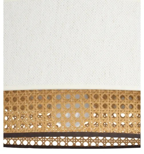 Prisadený luster NATIA 1xE27/60W/230V biela/hnedá