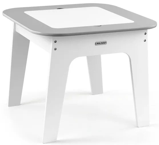 Detský stôl Olaf sivý s dvoma stoličkami