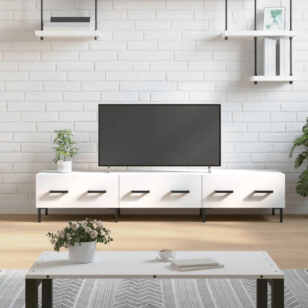 TV skrinka, biela 150x36x30 cm, kompozitné drevo 829156