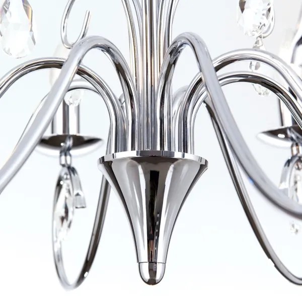 Orion LU 1658/8 - Krištáľový luster na reťazi ALESSIA 8xE14/40W/230V lesklý chróm
