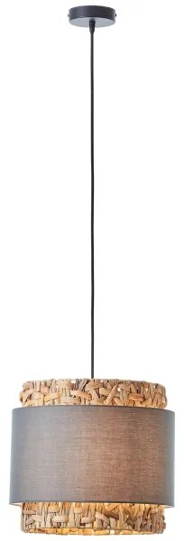 Brilliant - Luster na lanku WATERLILLY 1xE27/60W/230V pr. 35 cm šedá