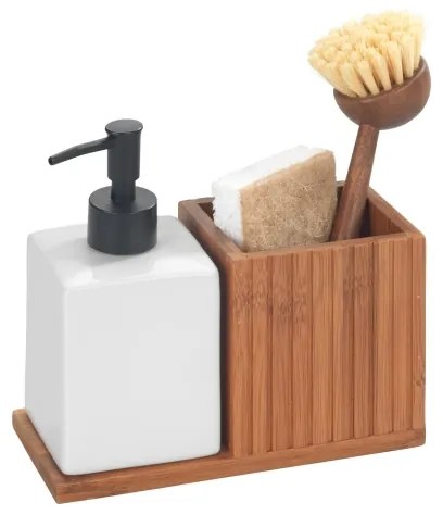 WENKO 54944100 - Dávkovač mydla MERA 18,5x17 cm hnedý