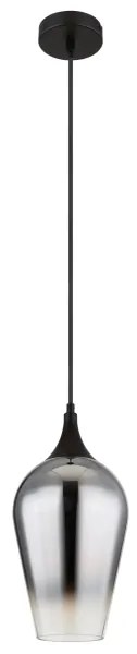 Globo 15552H3 - Luster na lanku LAVUS 1xE27/60W/230V pr. 18 cm čierna