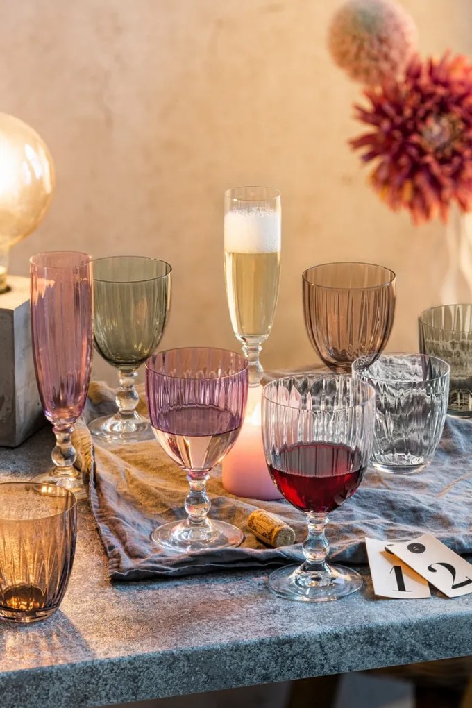 Pohár na víno Georgia 350 ml, s optikou