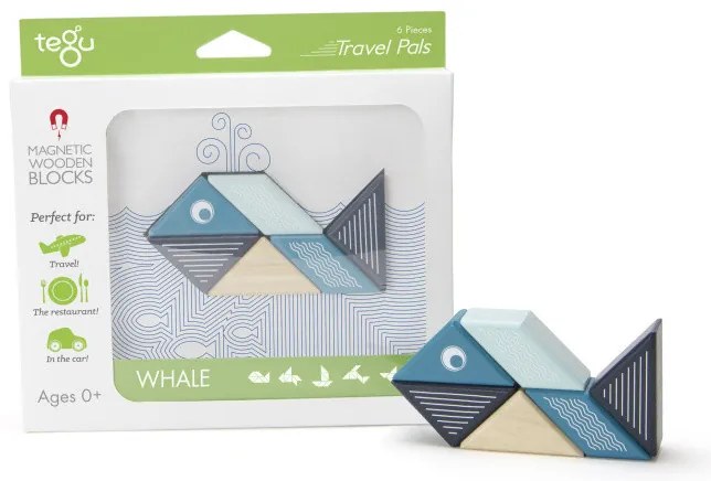 Magnetická stavebnica TEGU na cesty - Veľryba