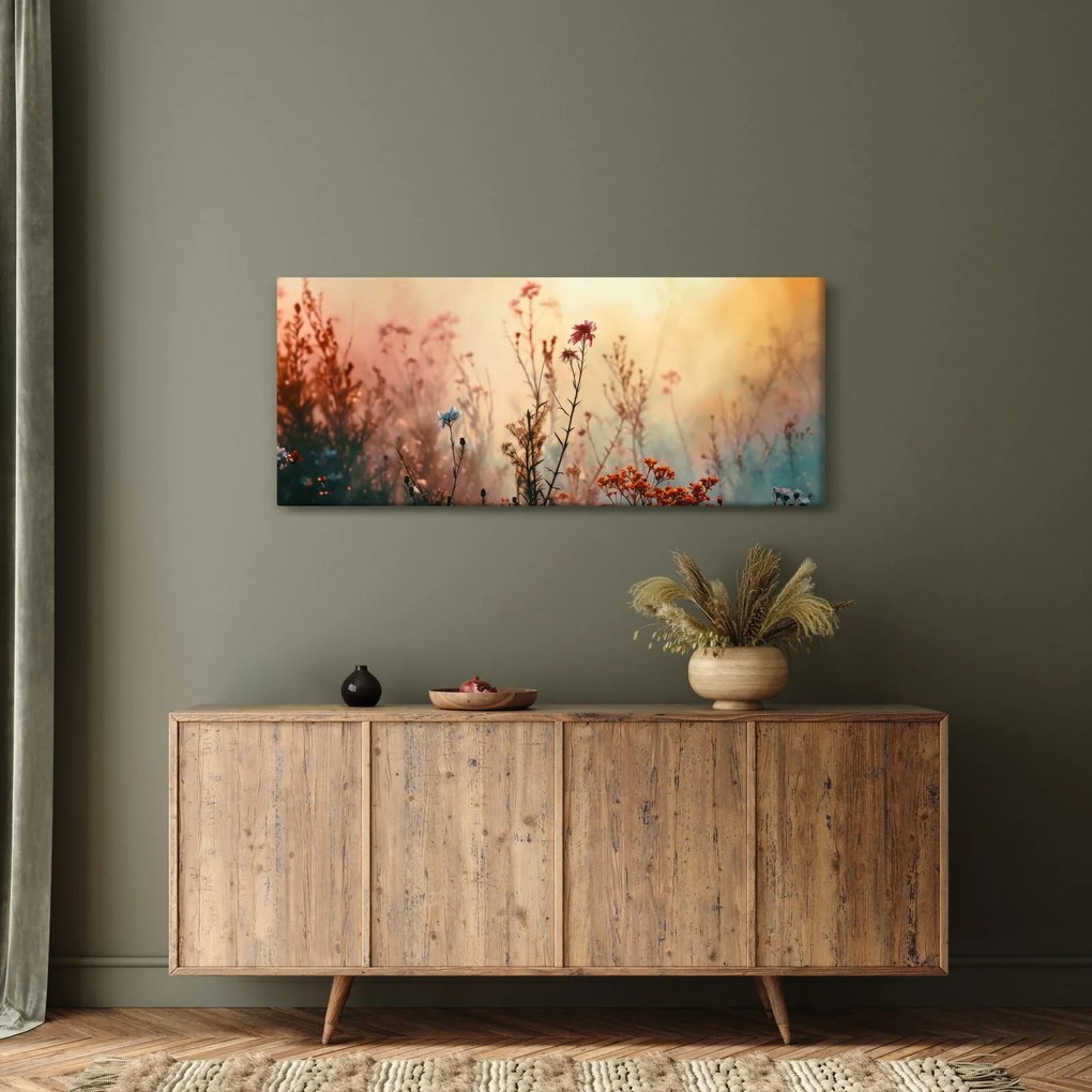 Obraz - Divoké kvety (120x50 cm)