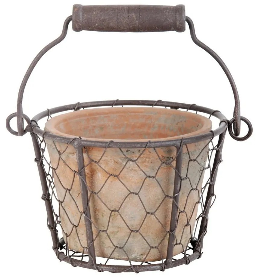 Terakotový ručne vyrobený kvetináč ø 12 cm – Esschert Design