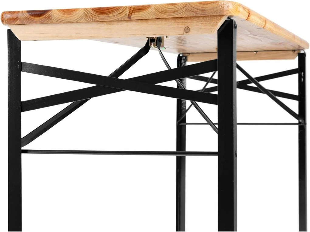 Súprava záhradného nábytku PORTER z masívu hnedá