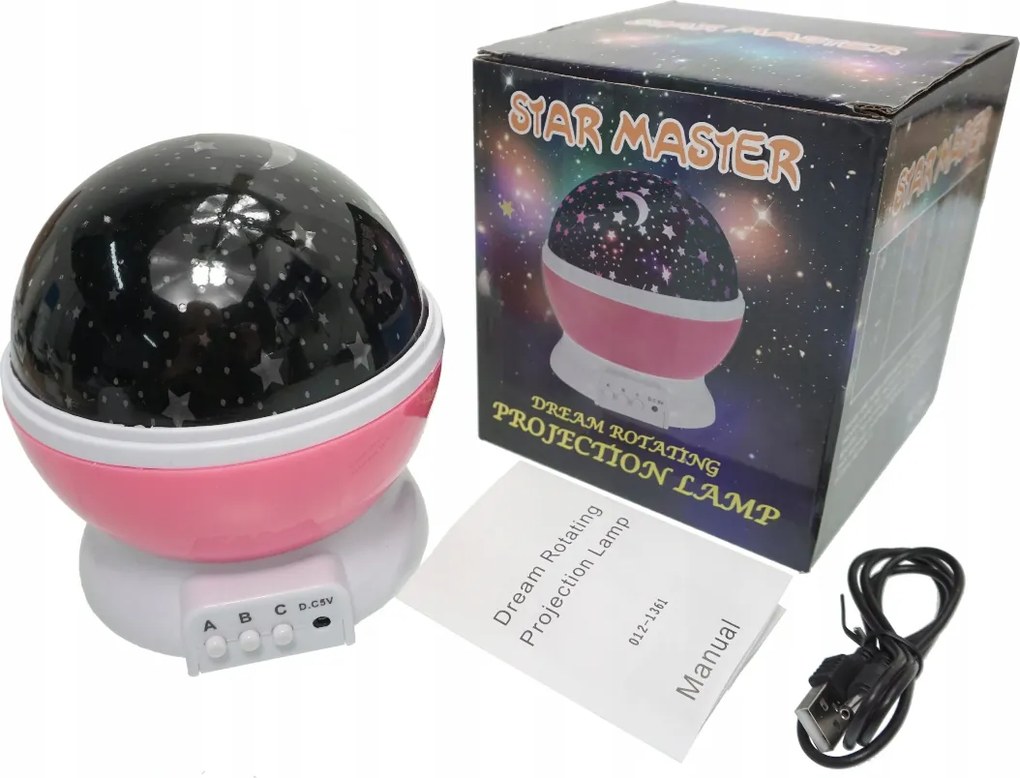 BERGE LED nočný projektor - viac variant