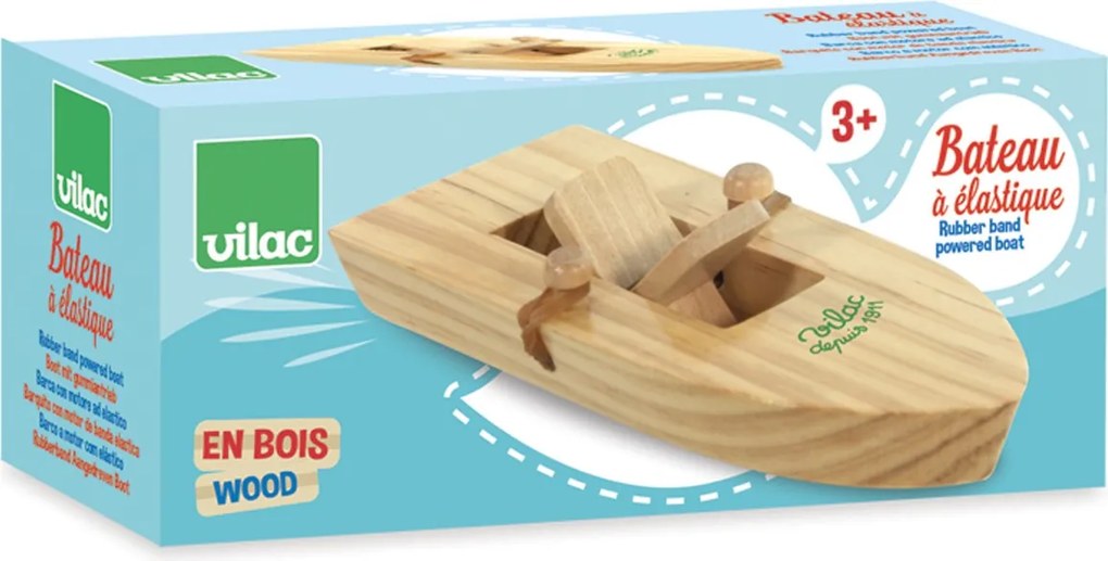 Drevená loďka na gumičkový pohon BOATS