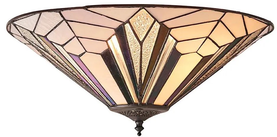 Endon 63935 - Stropné svietidlo Tiffany ASTORIA 2xE27/60W/230V priemer 48 cm