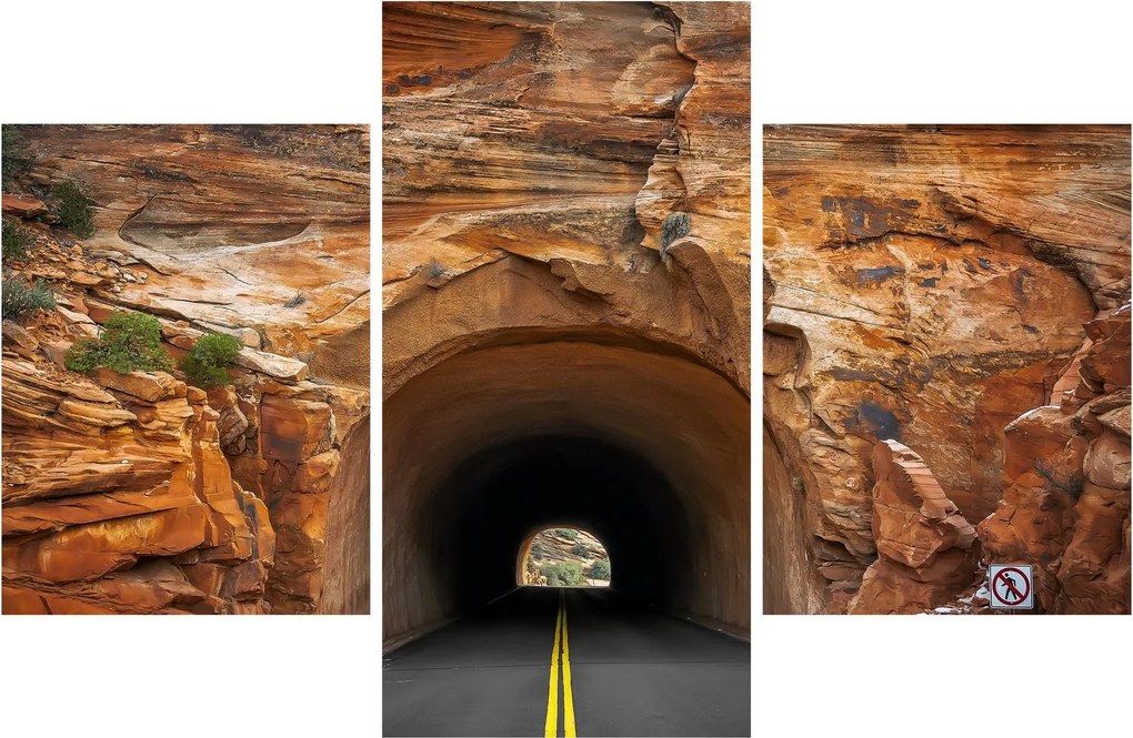 Obraz - tunel v skale (90x60 cm)