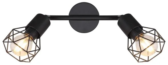 Globo - LED Bodové svietidlo XARA 2xE14/6W/230V čierna