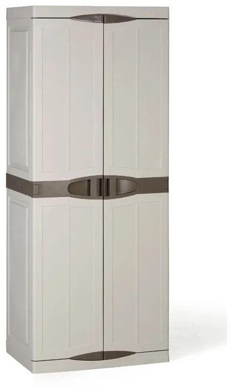 Plastová dielenská skriňa na náradie EVO, vysoká, 4 police, 700 x 470 x 1780 mm