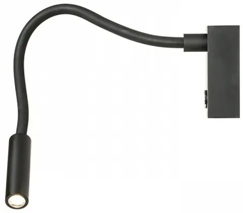 RED - Design Rendl - R10541 - LED Flexibilná lampička AIM LED/3W/230V čierna