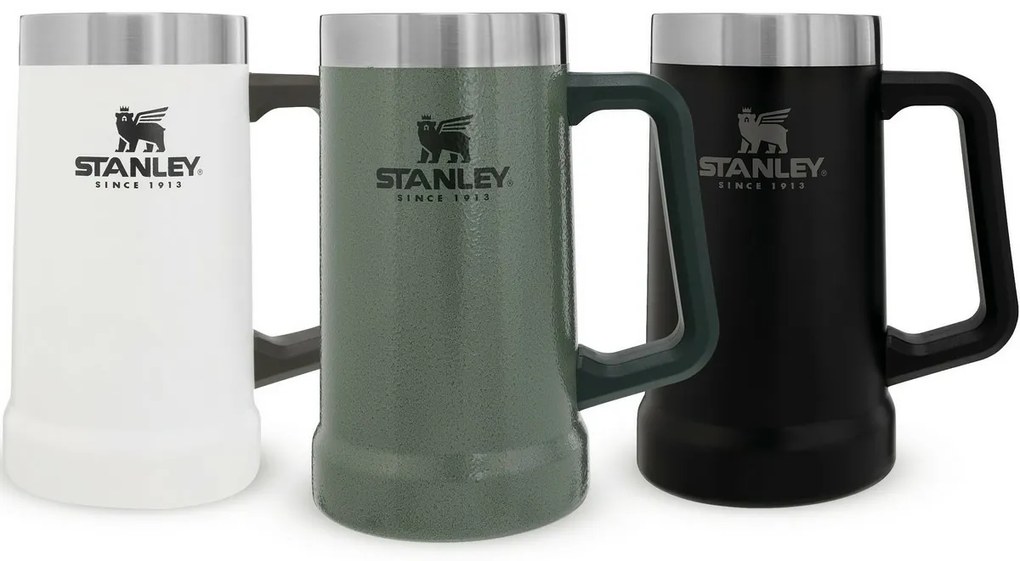 Stanley Korbeľ na pivo Big Grip Beer Stein 700 ml Matte Black Pebble