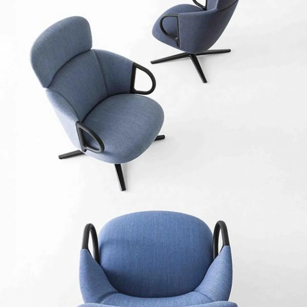 CUCARACHA čalúnené lounge kreslo CUCARACHA HB BL