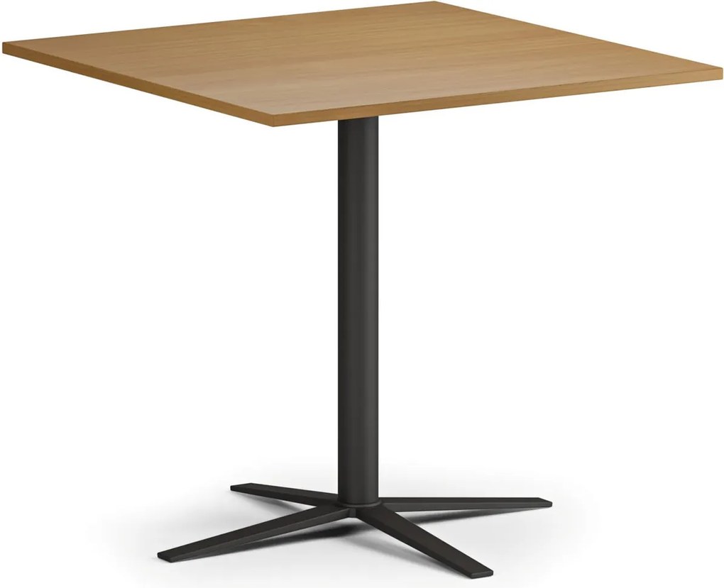 Konferenčný stolík AURA, 60x60 cm, čierna podnož, buk