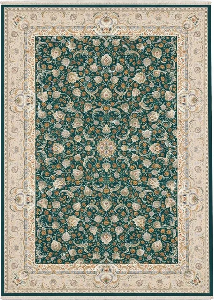 Koberec Sultan 1200 Cyan – viacfarebný orientálny vzor, 200x300 Rozmer: 150x225 cm