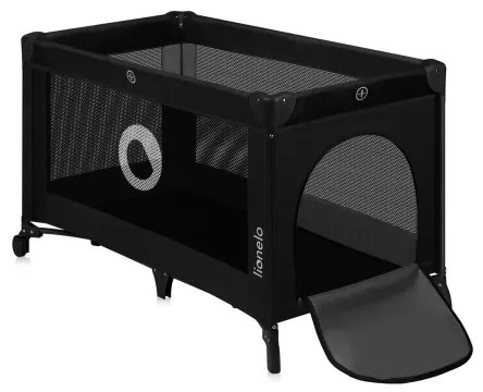 Lionelo - Cestovná postieľka STEFI Black Carbon