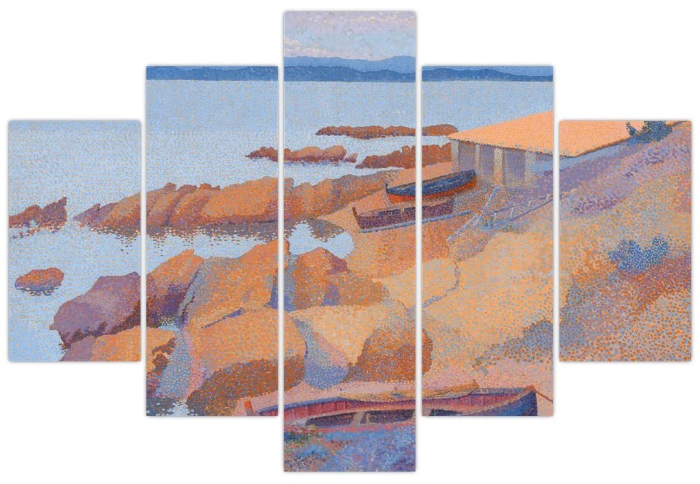 Obraz - Henri Edmond Cross, Calanque des Antibois, reprodukcia (150x105 cm)