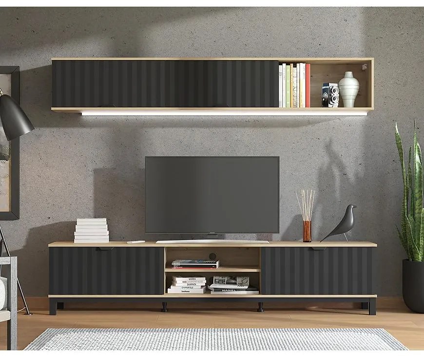 Obývacia Stena Monaco Artisan/Čierna 11013510