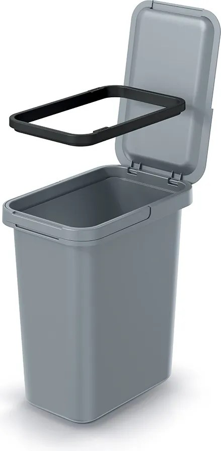 Odpadkový kôš Systém 12 L svetlosivý