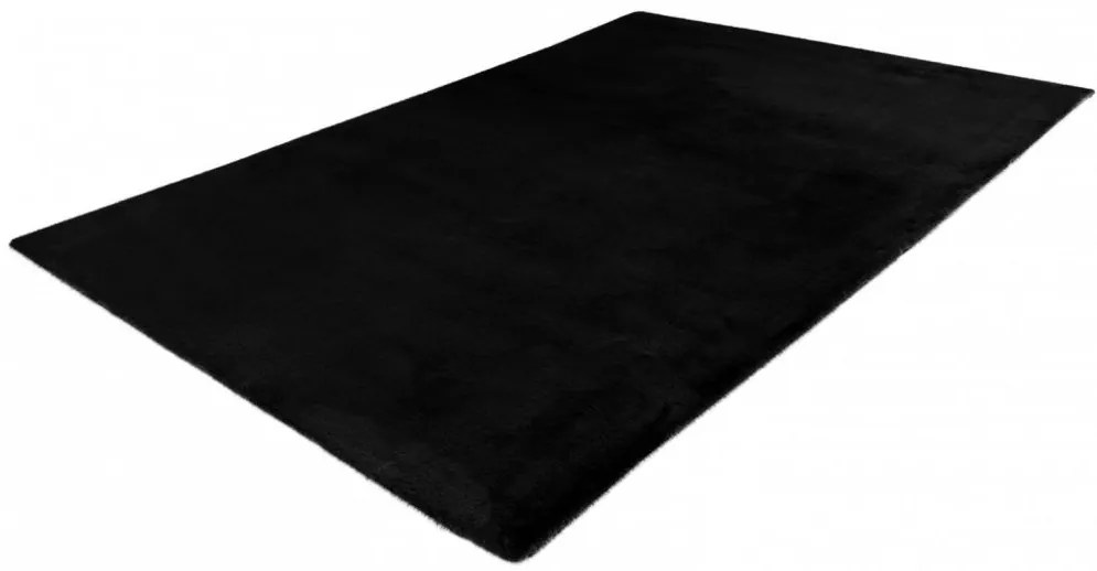 Obsession, Kusový koberec Cha Cha 535 black, 60x110, čierna, obývacia izba