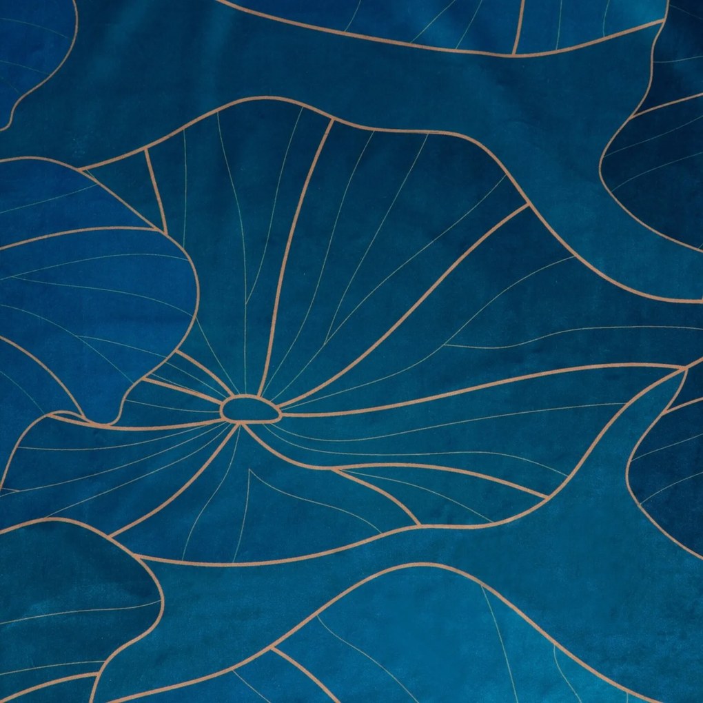ZATEMŇOVACÍ ZÁVES LIMITED COLLECTION LOTOS 140X270 CM MODRÁ