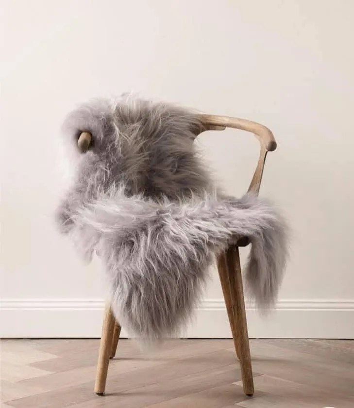 Ovčia kožušina sivá