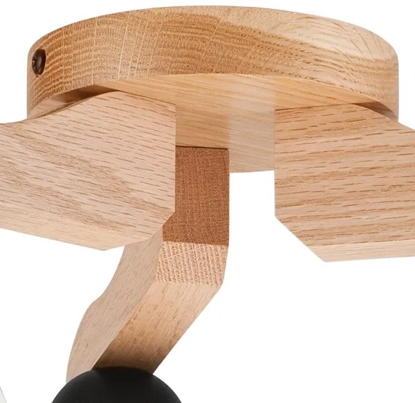 Prisadený luster ADRIANO 3xE27/60W/230V dub