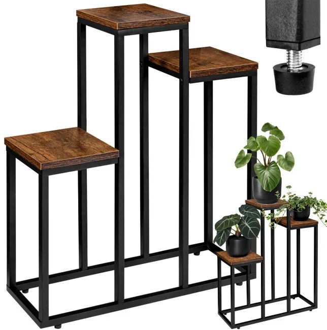 Stojan na kvety AGRAS RUSTIC čierny