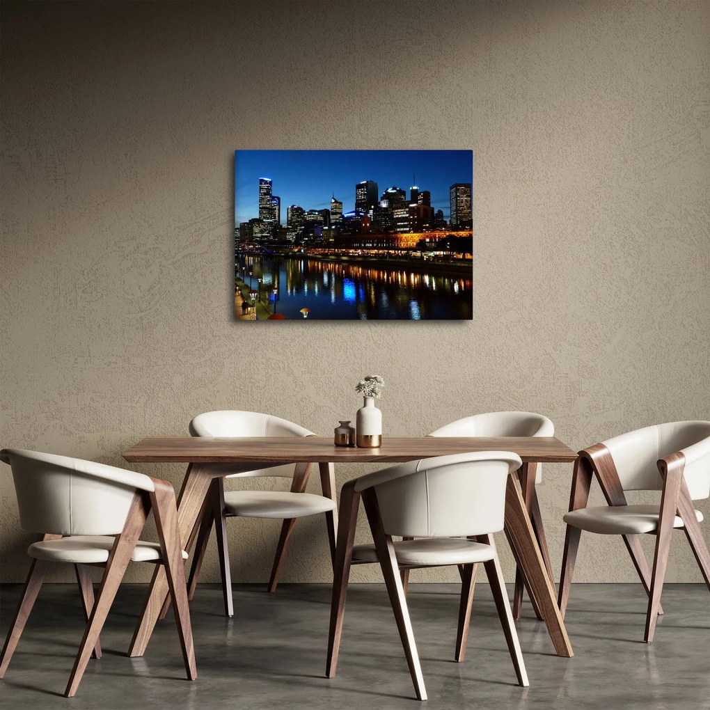 Obraz noci v Melbourne (70x50 cm)