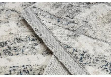Moderný koberec TULS štrukturálny, strapce 51328 Vintage, Abstrakcia slonová kosť / sivá Veľkosť: 140x190 cm