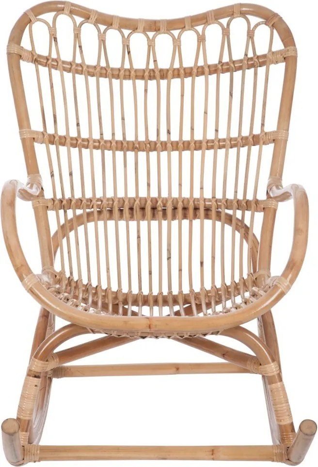 Ratanové hojdacie kreslo Rocking prierodne - 110 × 66 × 93 cm