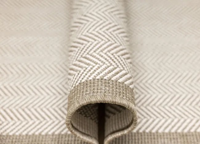 Šnúrkový obojstranný behúň Brussels 205681/10610 Linen krémový / béžový