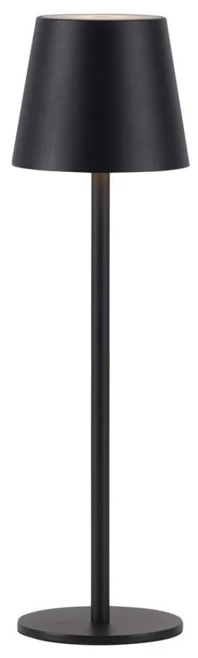 Leuchten Direkt19250-18-LED Vonkajšia nabíjacia lampa EURIA LED/3W/5V IP54 čierna